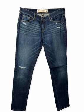 Abercrombie & Fitch The A&F Skinny Jeans W27 L33 Distressed‎ Dark Wash